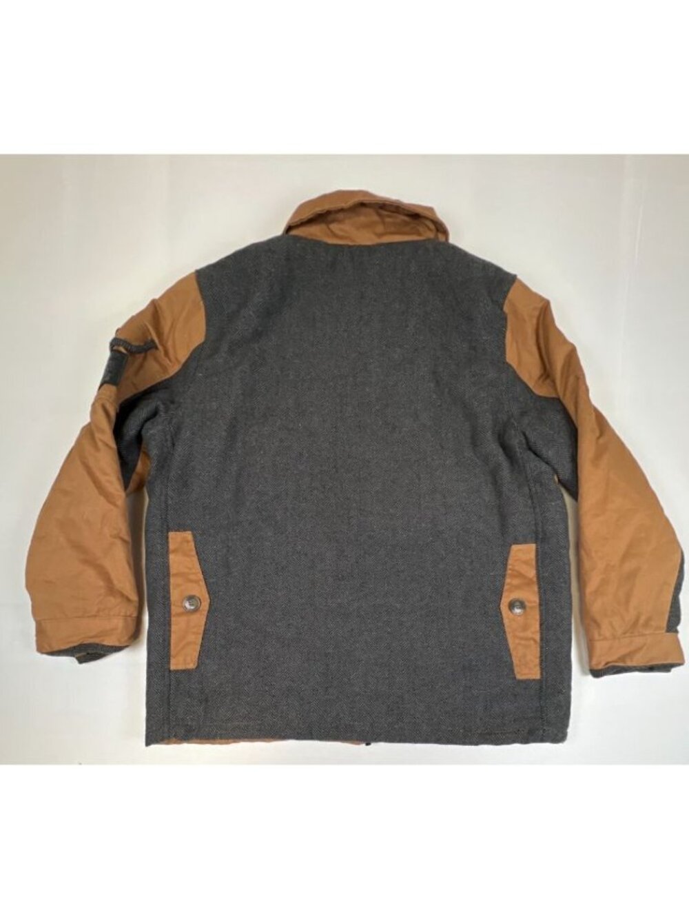 Coogi Men’s 2XL Brown Utility Field Jacket Herringbone Trim Full Zip Heavyweight - Picture 2 of 13